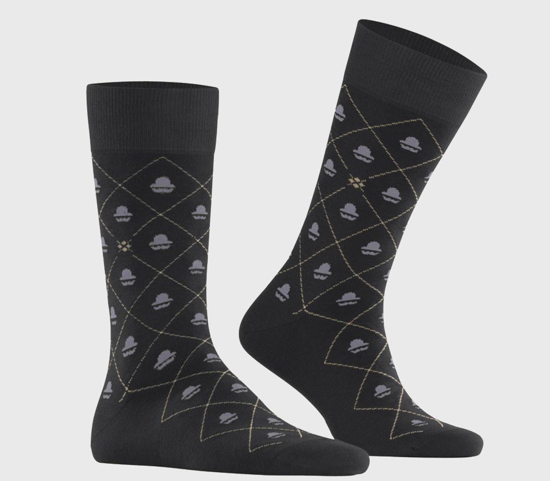 BURLINGTON British Argyle Κάλτσα Μπλε